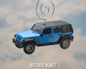 Blue Jeep Wrangler Rubicon JKU Unlimited Custom Christmas Ornament '17 '18 '19 - Picture 1 of 12