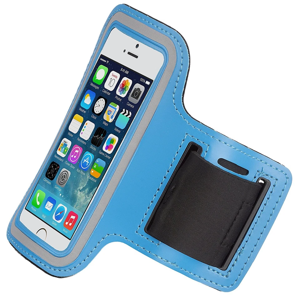 Kitsound Sports Armband for iPhone 5S,5 and 5SE Blue - Image 1 of 1
