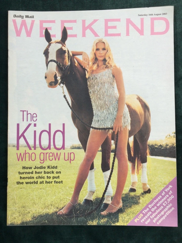WEEKEND magazine 16/08/2003 JODIE KIDD Nigel Benn Chris Eubank Franco Zeffirelli - Image 1 of 1