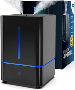 Everlasting Comfort 4L Cool Mist Humidifier & Essential Oil Diffuser - Black - Picture 1 of 12