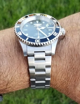 20mm Curved End SOLID Stainless Steel Watch Band FIT Invicta 89260B 8926OB Nh35a - Image 1 of 4