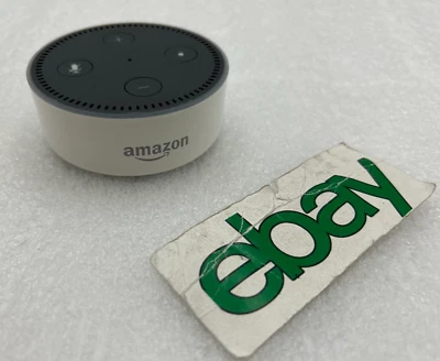 RESET Amazon Echo Dot 2nd Gen RS03QR WHITE Speaker NO Power Cable - FREE S/H - Image 1 of 4