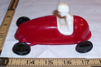 PYRO  SOAP BOX SUPERSONIC #7 RACE CAR PLASTIC TOY 1950s RED - Image 1 of 4