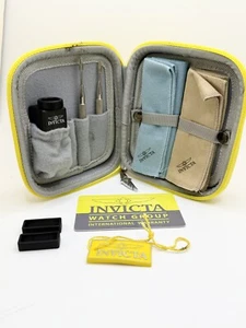 Invicta ITK001 Yellow Watch Cleaning & Band Changing Toolkit Set + Accessories - Picture 1 of 8