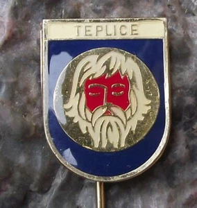 Teplice Famous Spa Natural Spring Town Czechoslovakia Heraldic Crest Pin Badge - Picture 1 of 3