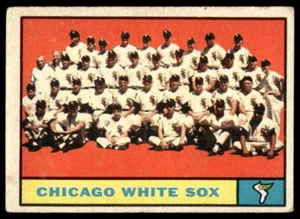 1961 Topps #7 Chicago White Sox Team Card VG-VGEX crease - Picture 1 of 2