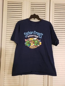 Señor Frogs T Shirt Size Large ‘Surfboard Repair’ Puerto Rico Senor Frogs - Picture 1 of 7