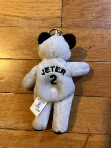 VINTAGE Derek Jeter New York Yankees Mini Bear Keychain 90s - Picture 1 of 5