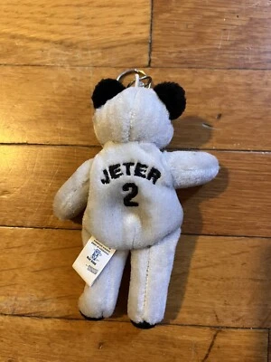VINTAGE Derek Jeter New York Yankees Mini Bear Keychain 90s - Image 1 of 4