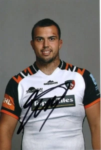LEICESTER TIGERS RUGBY UNION: JAMES WHITCOMBE SIGNED 6x4 PORTRAIT PHOTO+COA - Picture 1 of 1