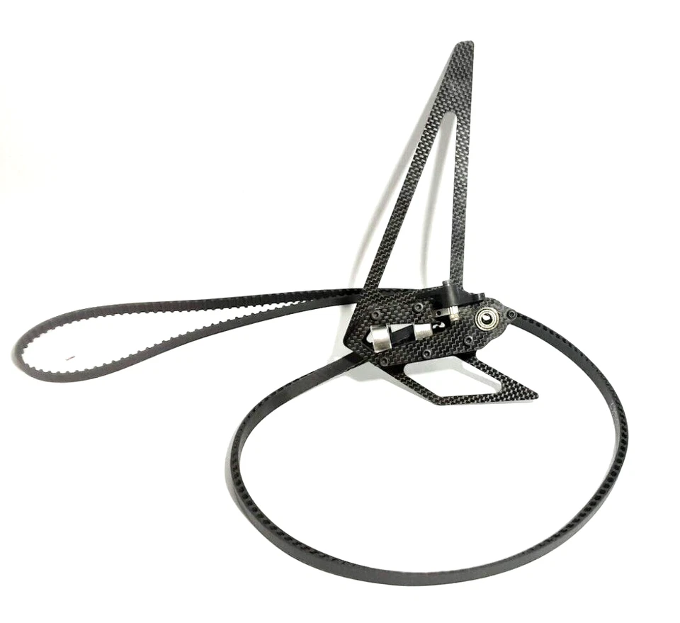 Synergy N5c Helicopter Tail Assembly with Drive Belt Fin Carbon Fiber, Mounts - Image 1 of 4
