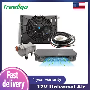12V Universal Air Conditioner Electric Underdash Auto Car A/C Kit Only Cooling - Picture 1 of 16