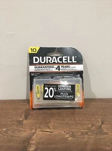 Duracell DA10B16ZM Easy Tab, Size 10 Hearing Aid Batteries, 16 Count - Picture 1 of 1