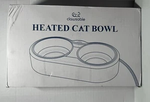 Heated Water Bowl for Dog & Cat, Outdoor Indoor Heated Pet Bowl with 2 Stainless - Picture 1 of 4