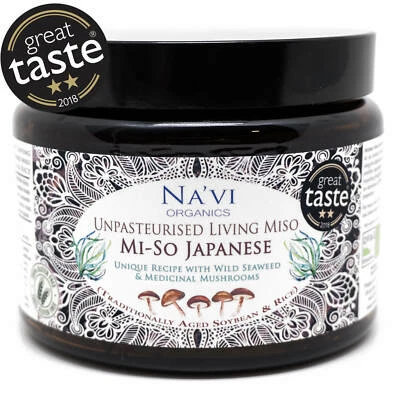NA'VI ORGANICS Organic Japanese Style - Unpasteurised Living Miso (500g)