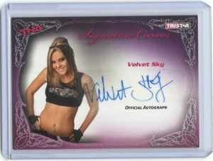 Tarjeta autógrafa Tristar TNA 2009 Signature Curves Velvet Sky #KA15 WWE #4 - Imagen 1 de 2