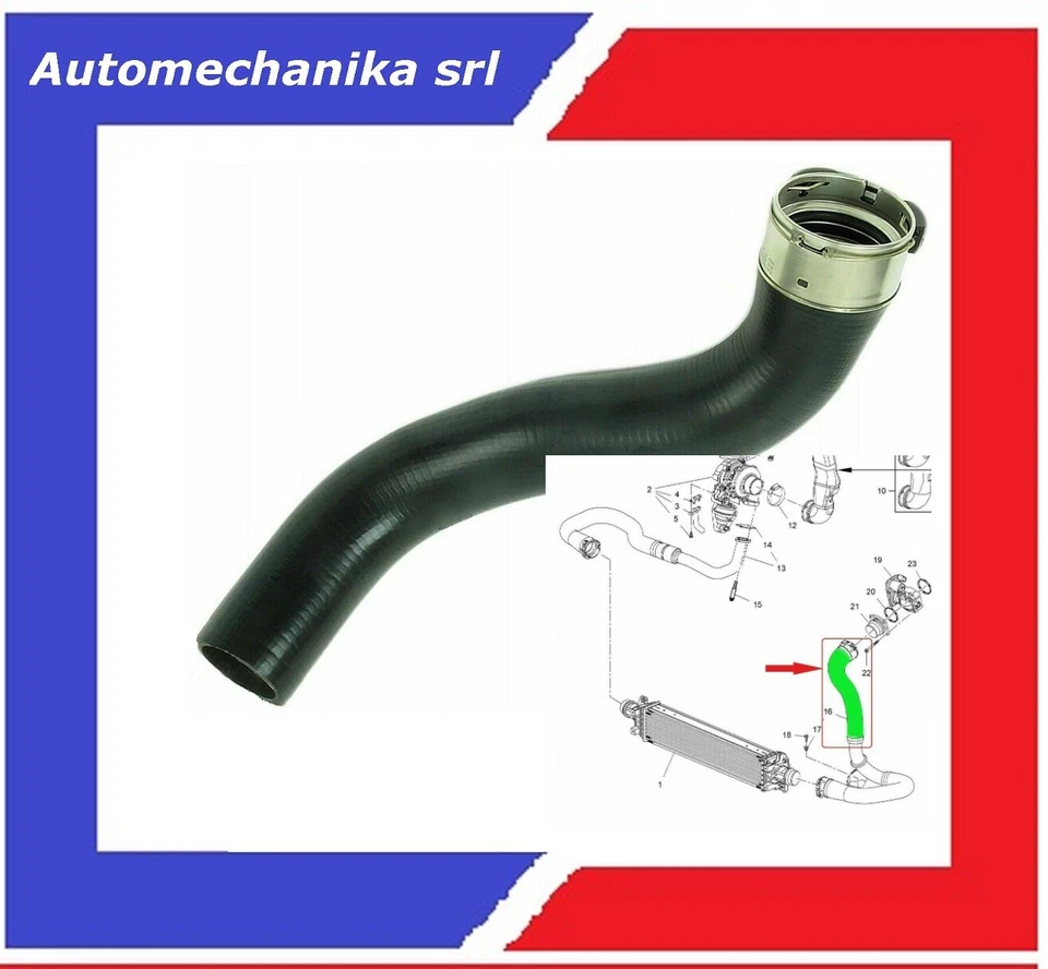 TUBO MANICOTTO INTERCOOLER TURBO ARIA MOKKA CHEVROLET   TRAX 1.7CDTI 95194143 - Immagine 1 di 1