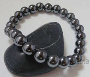 8mm Handmade Natural Gemstone Round Beads Stretchy Bracelets 7.5 inches - Picture 1 of 151