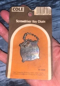 Vintage NEW 4-WAY COLE Keychain Screwdriver Pocket - Bild 1 von 2