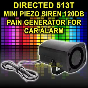 NEW DIRECTED 513T DEI MINI PIEZO SIREN 120DB PAIN GENERATOR FOR CAR ALARM NEW! - Picture 1 of 2