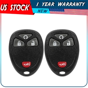 2x Remote Key Fob For Chevrolet Silverado Traverse GMC Sierra Acadia 4 Buttons - Picture 1 of 7