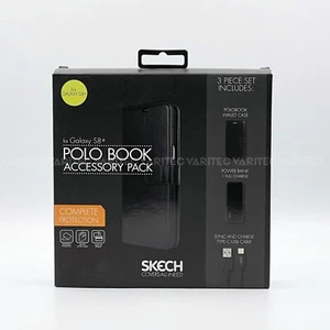 Skech Wallet Case Flip Cover + Power Bank +Charging Cable for Samsung Galaxy S8+ - Picture 1 of 2