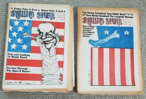 1972 Hunter S Thompson Rolling Stone Magazine 115 & 118 Fear & Loathing in Miami - Picture 1 of 4