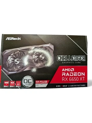 ASRock AMD Radeon RX 6650 XT Challenger OC 8GB GDDR6 1080p Gaming GPU JP - Immagine 1 di 4