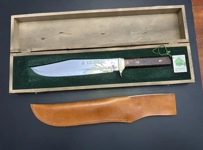 Vintage 1987 PUMA 12 6356 Bowie Knife, Box, Sheath - Germany - Image 1 of 4