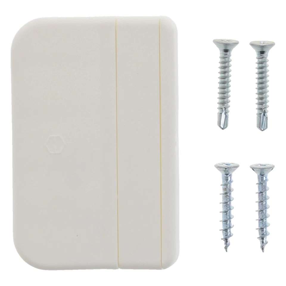 HOPPE Balkontürgriff Kunststoff weiß Terrassentürgriff Ziehgriff mit Schrauben - Bild 1 von 1