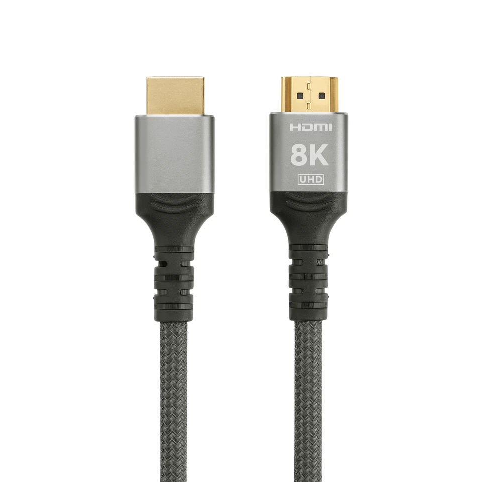 ProfiPatch HDMI Kabel 8K ethernet high speed 60Hz UHD 0,5m-3m grau 4K120Hz  - Bild 1 von 1