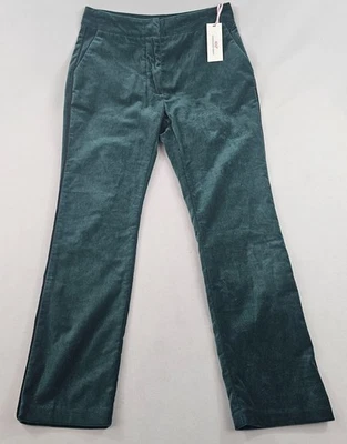 Pantalones de terciopelo Vineyard Vines para mujer W 27 bolsillos verdes 2P001395-342 $128 Foto 1 de 4