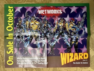 1993 WIZARD MAGAZINE 15 WETWORKS PROMO POSTER (NM) WHILCE PORTACIO ART * - Picture 1 of 2