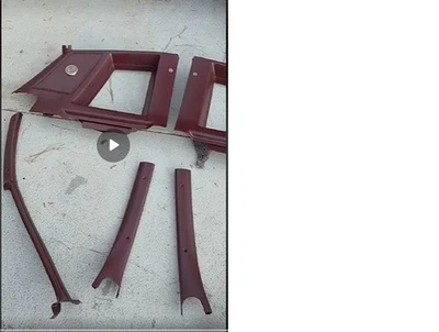 1981-1988 Monte Carlo T-Top Interior Pillar Plastic Molding Set - Image 1 of 3