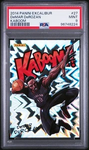 DeMar DeRozan 2014-15 Panini Excalibur Kaboom #27 SSP PSA Mint 9! Kings Raptors - Bild 1 von 2