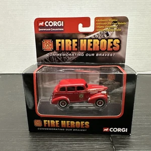 2001 Corgi Fire Heroes 1939 Chevy Sedan 90013 Memphis Fire Dept Fire Chief~ RB23 - Picture 1 of 3
