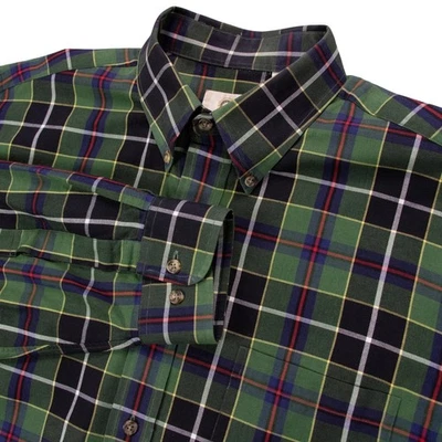 Viyella Mens L Fall Plaid Button Down Shirt Cotton Wool Blend Long Sleeve Casual - Image 1 of 4