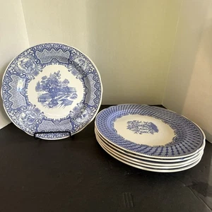 6 Spode Blue Room Collection 10.5" Plates - Picture 1 of 19