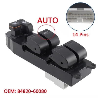 RHD Window Switch Control 8482060080 For Toyota Land Cruiser Prado 90/95 Series* - Image 1 of 4