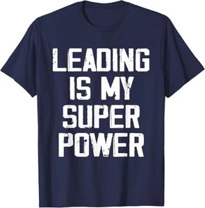 Leading Is My Super Power - Lustiges T-Shirt Hoodie - Bild 1 von 11