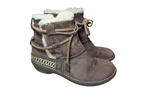 Stivali UGG donna 7 Cove scamosciati ricamati cinturino invernale mocassino stivaletti 5178