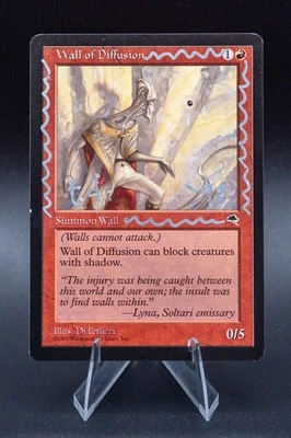 Wall of Diffusion (SIGNED): 1997 Magic the Gathering - Tempest - Image 1 of 2