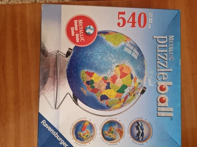 Puzzle Ball Metallic 540 Pz Ravensburgher 3d - Immagine 1 di 4