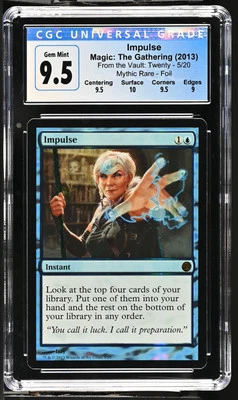 IMPULSE From the Vault: Twenty Foil Mythic CGC 9.5 Gem Mint MTG [Nostalgium] - Image 1 of 2