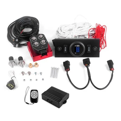 Air Ride Suspension Solenoid Valve Remote & Control Panel Kit w/ Pressure Gauge Foto 1 de 4