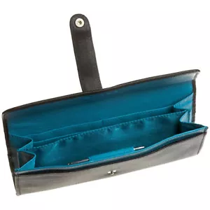 Billetera Cross Womans Accordian Plegable Negra/Turquesa - Imagen 1 de 3