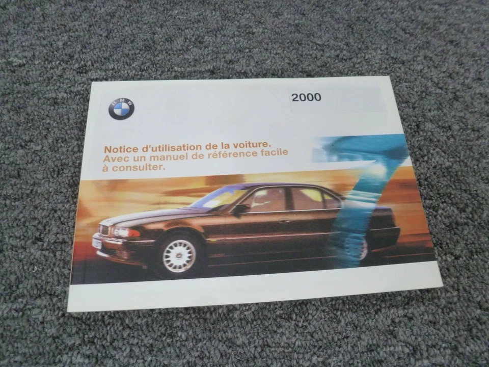 BMW Serie 7 740i 740iL 750iL 2000 manual del operador del propietario guía del usuario en francés Foto 1 de 1
