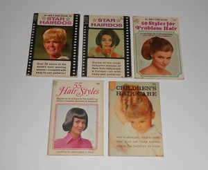 Vintage 1960s Dell Purse Hair Styles 5 Books Children Star Hairdos Fashion Girls - Picture 1 of 13