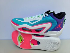 NEW NIKE MEN'S JORDAN TATUM 1 TB FV0169 400 LAGOON PULSE /PINK BLAST SZ 10 - Picture 1 of 5