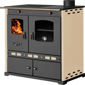 EEK A+ Kaminofen mit Backfach und Herdplatte Perfect Eco Lux  Rechts Holzofen - Afbeelding 1 van 6